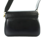 Gucci Vintage Shoulder Bag Box Calf Leather Turnlock Black MW — view 5