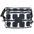 Chanel Shoulder Bag CC Logo Bicolor Nylon Black