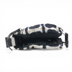 Chanel Shoulder Bag CC Logo Bicolor Nylon Black — view 4