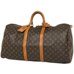 Louis Vuitton Keepall 55 Boston Bag Monogram Brown
