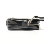 Prada Shoulder Bag Flower Motif Patent Leather — view 4