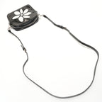 Prada Shoulder Bag Flower Motif Patent Leather — view 8