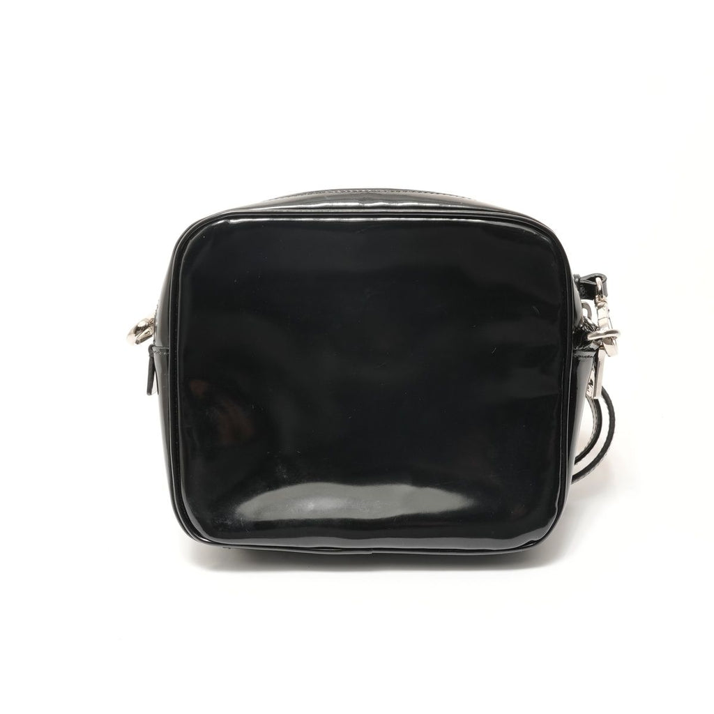 Prada Shoulder Bag Flower Motif Patent Leather — view 2