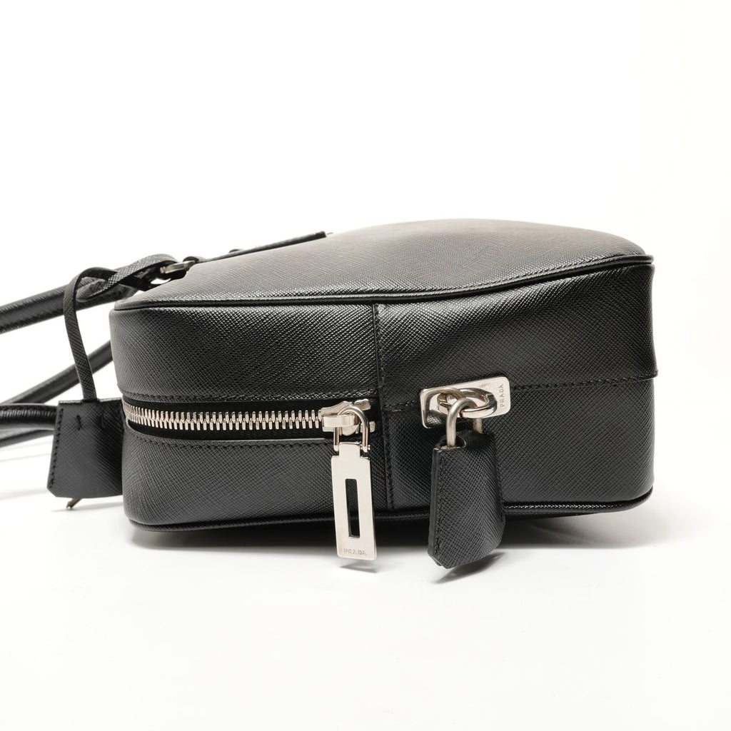 Prada Shoulder Bag Tessuto Gaffre Saffiano Leather — view 3