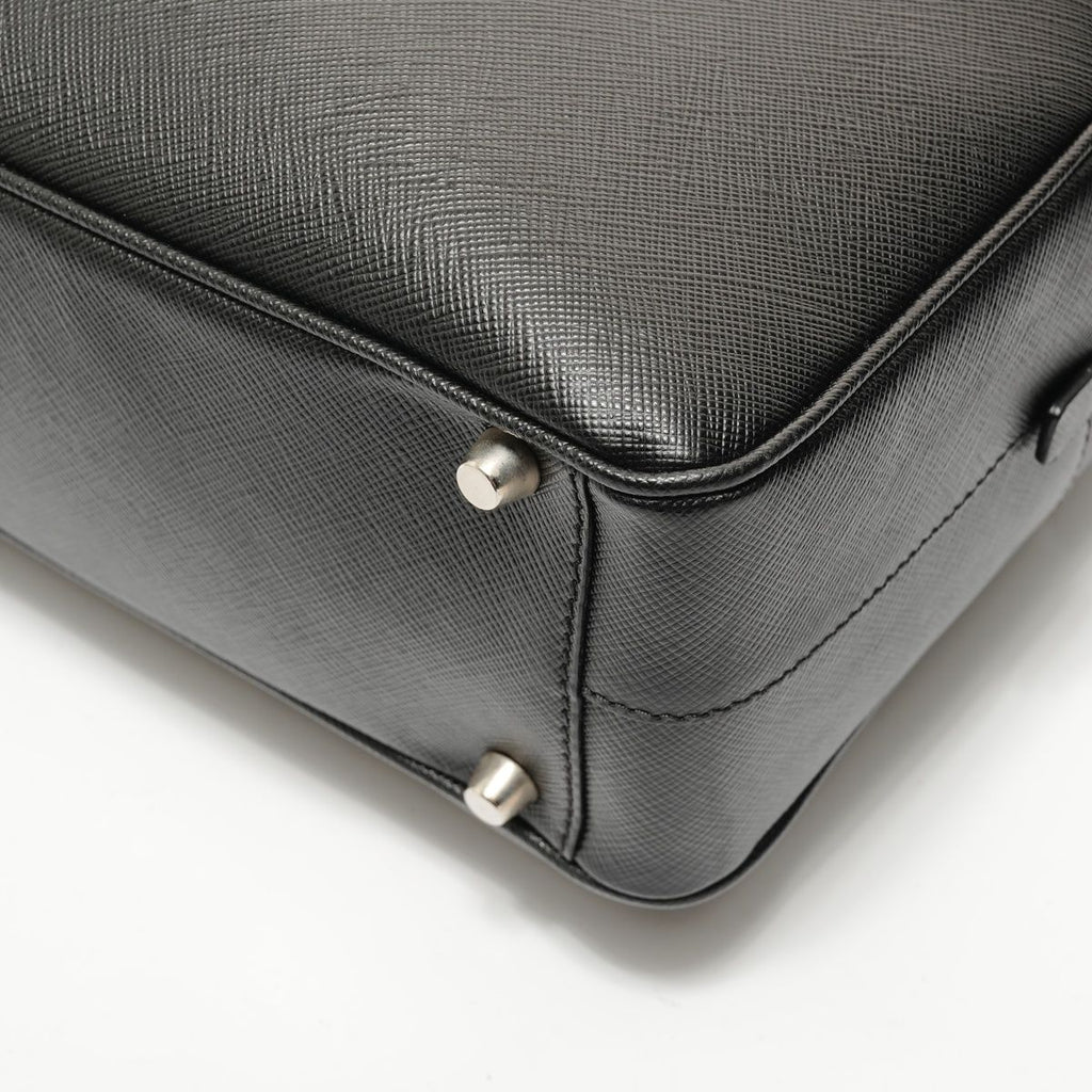 Prada Shoulder Bag Tessuto Gaffre Saffiano Leather — view 6