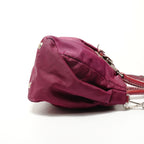 Prada Handbag Logo Nylon 2-Way Burgundy — view 4