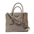 Prada Handbag Triangle Logo Leather 2-Way
