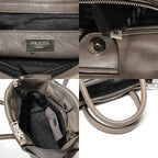 Prada Handbag Triangle Logo Leather 2-Way — view 9