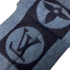 Louis Vuitton Scarf Echarpe Cardiff Blue Wool Angora — view 5