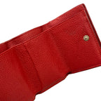 Saint Laurent Paris Trifold Wallet Tiny Red Leather — view 3