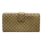 Gucci Wallet Micro Guccissima Metal Bar Gold Embossed Leather — view 2