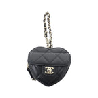 Chanel Bag Charm Keychain & Charms Black