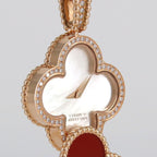 Van Cleef & Arpels Arcane Brush Cles Pendant Watch PG RG Quartz — view 2