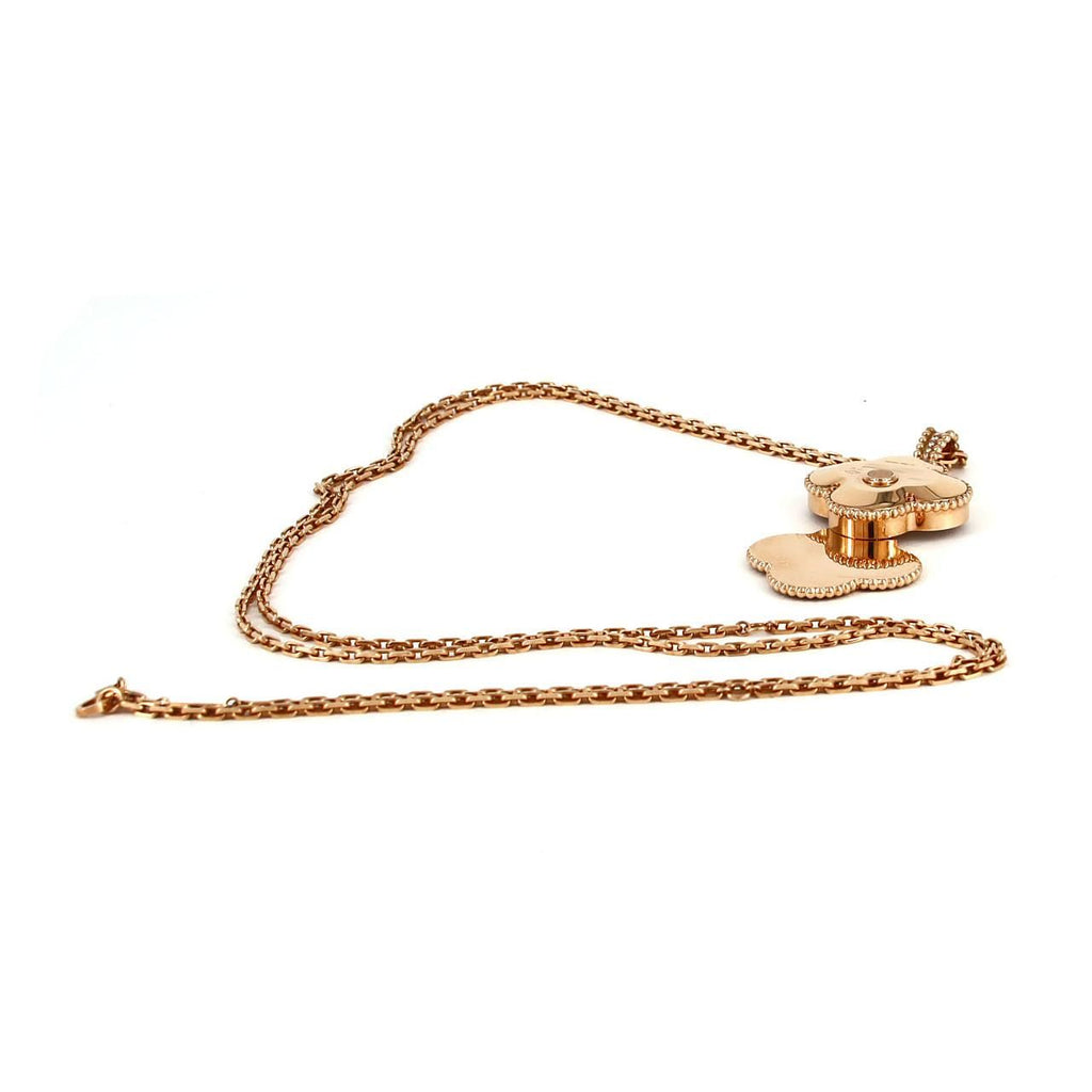 Van Cleef & Arpels Arcane Brush Cles Pendant Watch PG RG Quartz — view 8