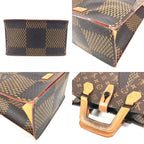 Louis Vuitton Tote Mini Damier Canvas Brown — view 9