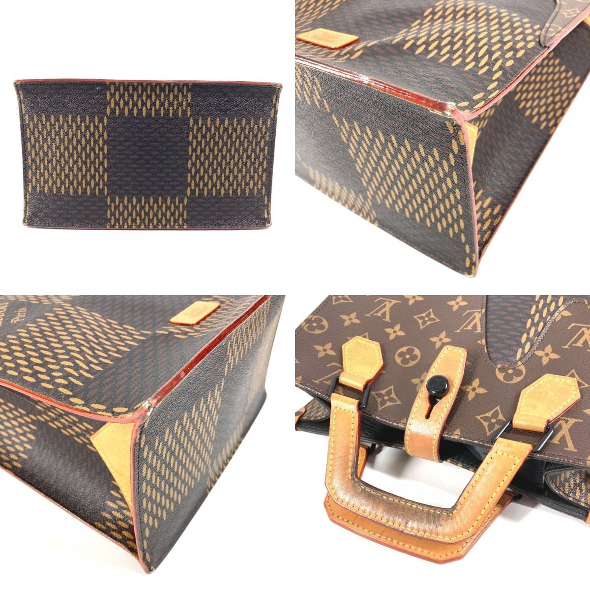 Louis Vuitton Tote Mini Damier Canvas Brown — view 9