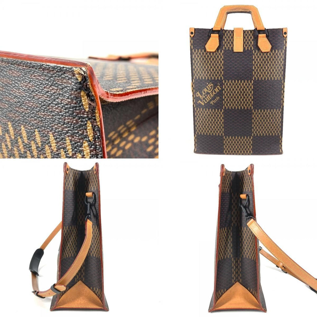 Louis Vuitton Tote Mini Damier Canvas Brown — view 8