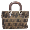 Fendi Zucca Pattern Handbag Canvas