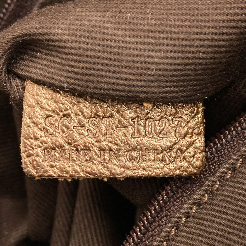 Celine Carriage Pattern Handbag Canvas — view 7
