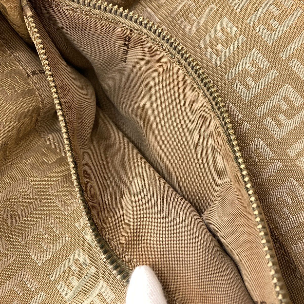 Fendi Zucca Pattern Handbag Canvas — view 7