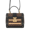Louis Vuitton Monogram Trianon PM 2-Way Shoulder Bag Black