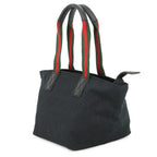 Gucci Tote Sherry Line GG Canvas Handbag Mini Black — view 2