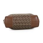 Fendi Tote Zucchino Canvas Leather — view 3