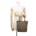 Fendi Tote Zucchino Canvas Leather — view 4