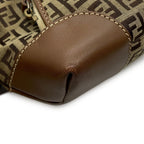 Fendi Tote Zucchino Canvas Leather — view 8