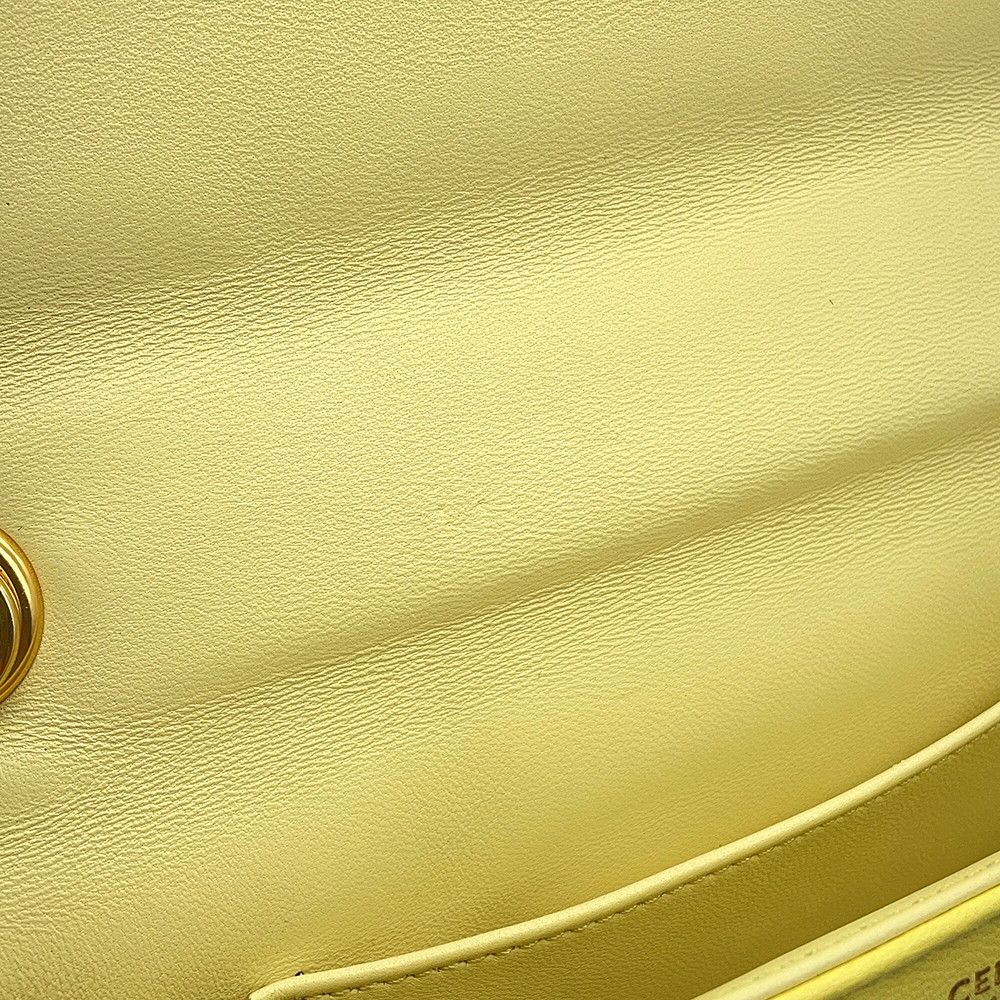 Celine Chain Shoulder Bag Matelasse Monochrome — view 9