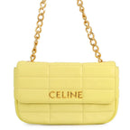 Celine Chain Shoulder Bag Matelasse Monochrome