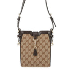 Gucci Shoulder Bag Mini Bucket GG Canvas Leather