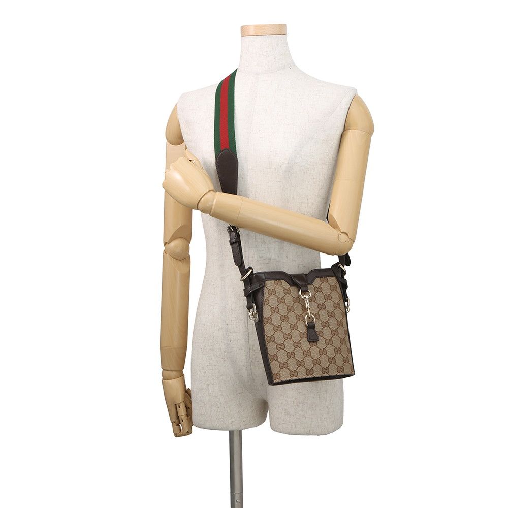 Gucci Shoulder Bag Mini Bucket GG Canvas Leather — view 4