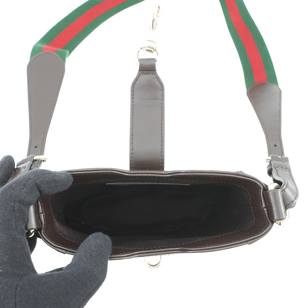 Gucci Shoulder Bag Mini Bucket GG Canvas Leather — view 5
