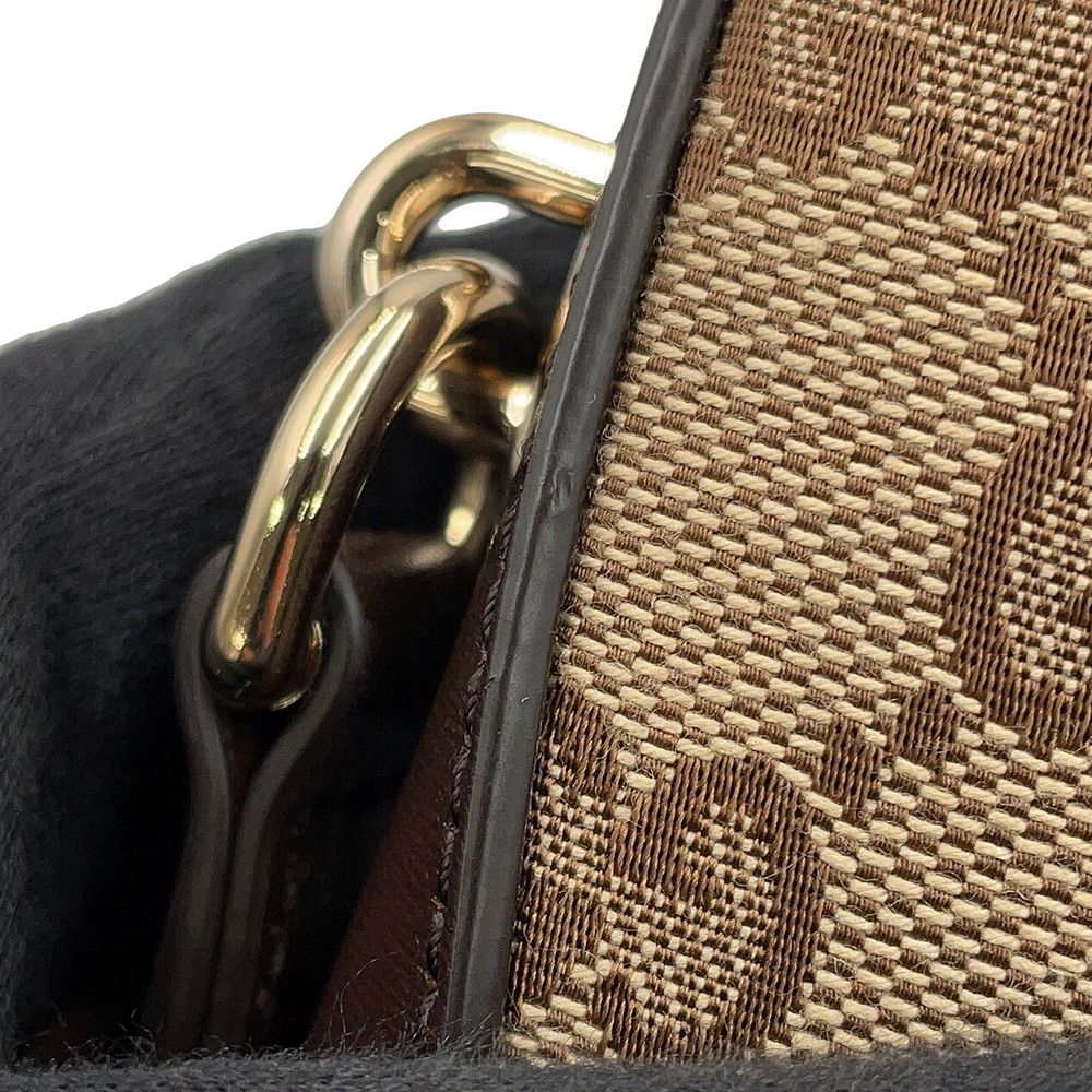 Gucci Shoulder Bag Mini Bucket GG Canvas Leather — view 7