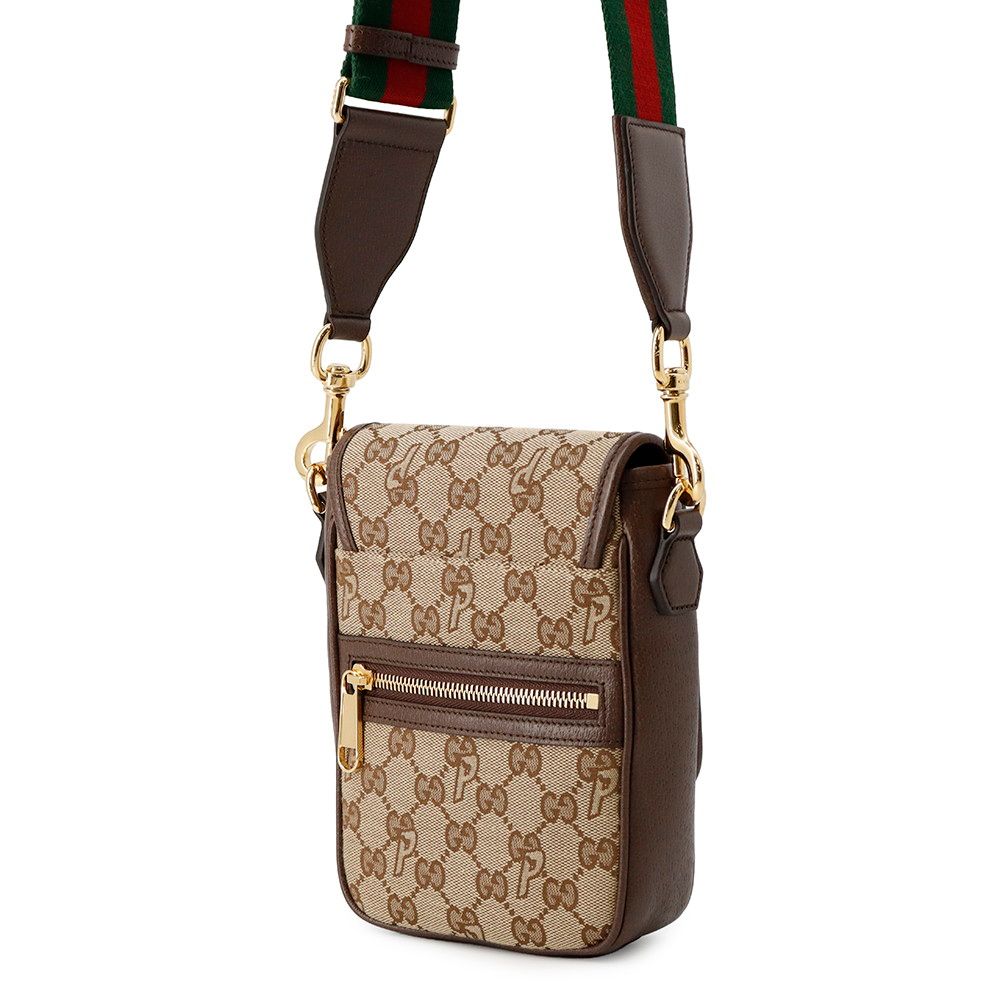Gucci Shoulder Bag Palace Sherry Line GG Canvas Leather — view 2