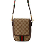 Gucci Shoulder Bag Palace Sherry Line GG Canvas Leather