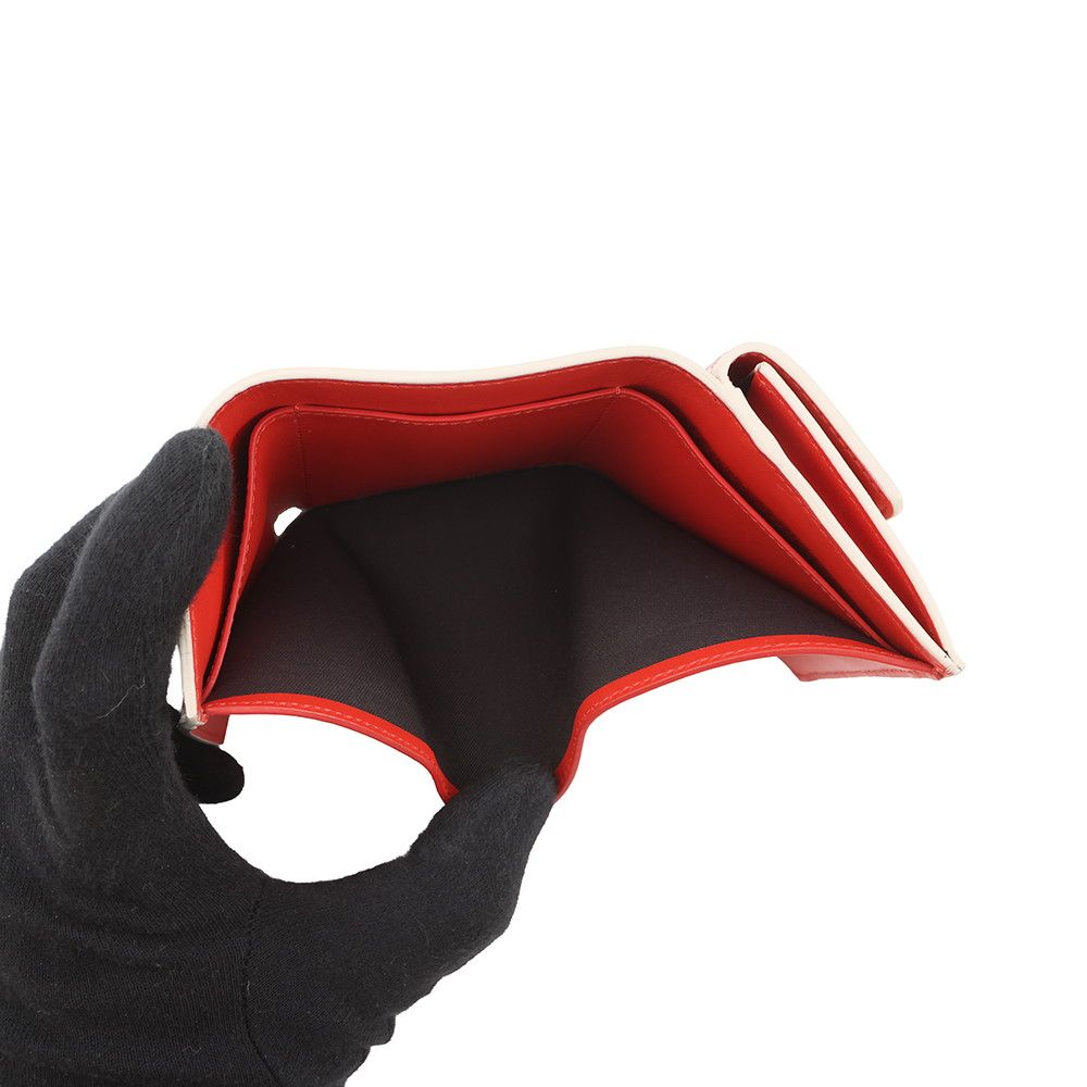 Fendi Trifold Wallet Bucket Micro Leather Folding Compact — view 5