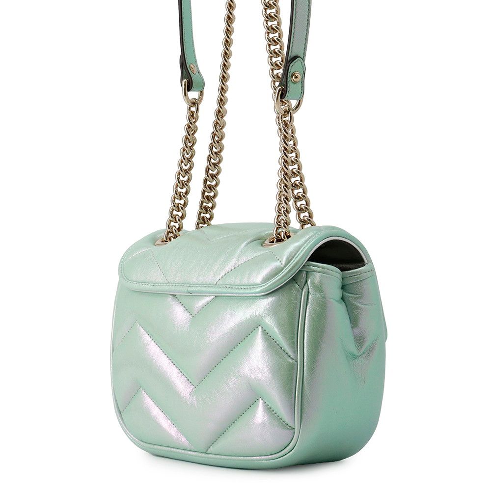Gucci Chain Shoulder Bag GG Marmont Quilted Mini Leather — view 2