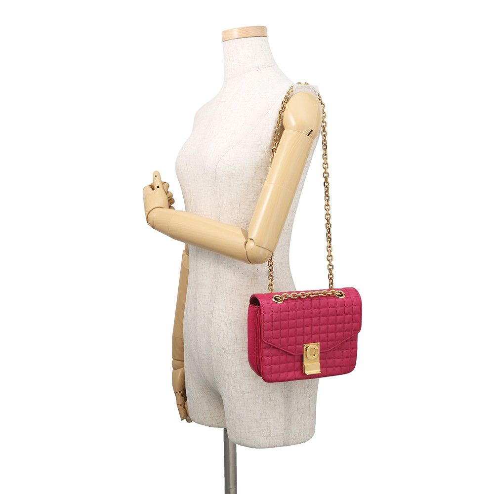Celine Chain Shoulder Bag C Small Leather — view 5