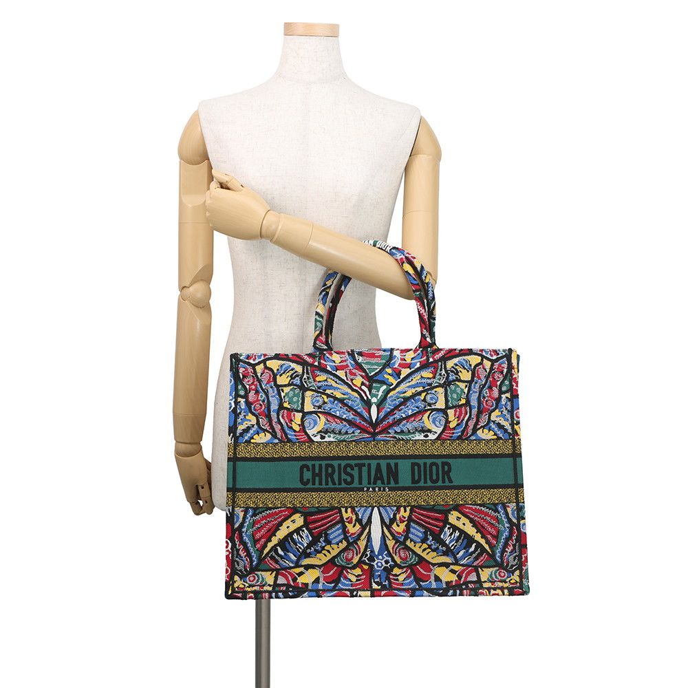 Dior Tote Book Large Butterfly Canvas — view 4