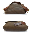Bottega Veneta Shoulder Bag Intrecciato Leather Brown Gold — view 3