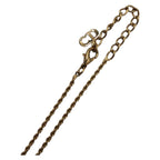 Dior Vintage Rhinestone Gold Metal Necklace Pendant — view 6