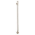 Dior Vintage Rhinestone Gold Metal Necklace Pendant — view 4