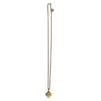 Dior Vintage Rhinestone Gold Metal Necklace Pendant — view 5