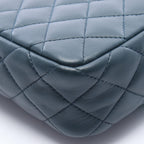 Chanel Shoulder Bag Quilted Dark Green Emerald Leather Chain — view 8