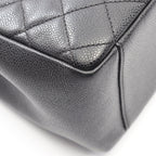 Chanel Tote Quilted Grand Shopping GST Black Caviar Leather Chain — view 5