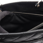 Chanel Tote Quilted Grand Shopping GST Black Caviar Leather Chain — view 8