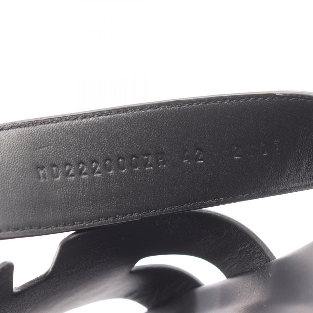 Hermes Sandals Chypre 42 Leather Black — view 7