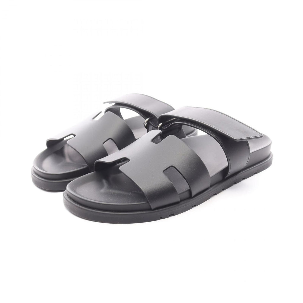 Hermes Sandals Chypre 42 Leather Black